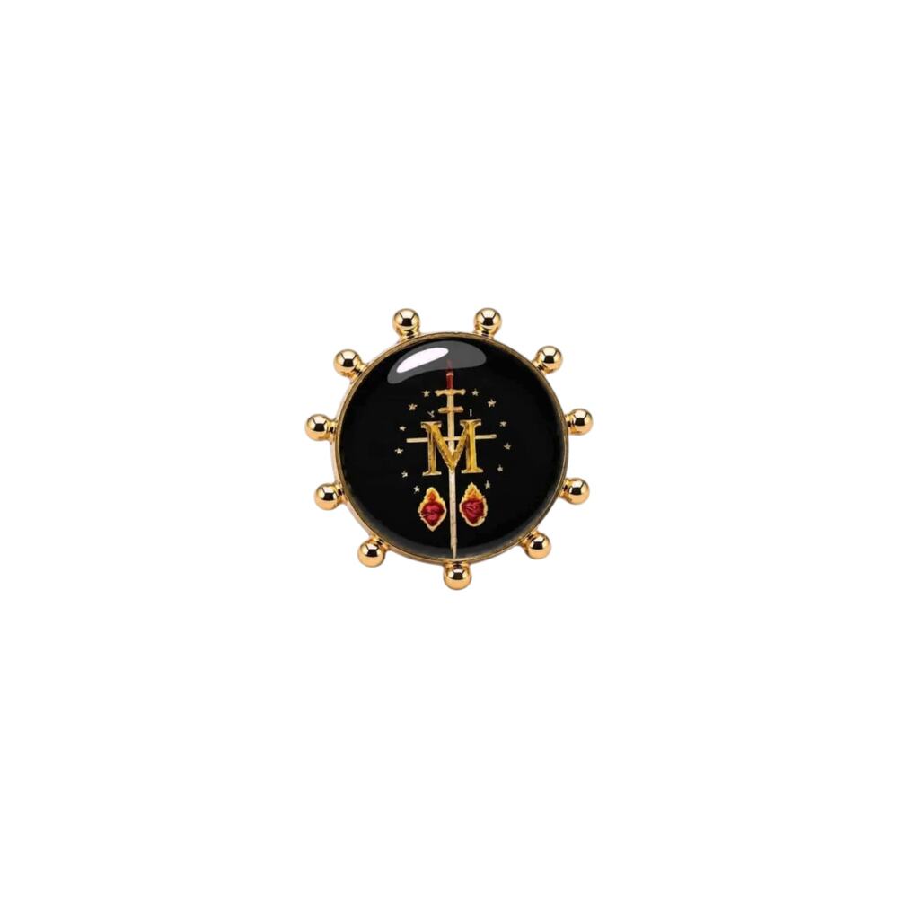 VIRGINS SAINTS & ANGELS VSA Heavenly "M" Ring in Gold 6